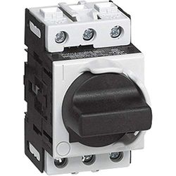BACO BA0174305 - Interruptor de separación de carga (63 A, 1 x 90°, 1 unidad), color gris y negro