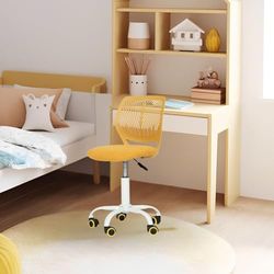FurnitureR Chaise de Bureau réglable en Hauteur - Ergonomique et colorée - avec Dossier et accoudoirs - 5 Roues - pour Enfants de 3 à 10 Ans - Charge maximale : 100 kg