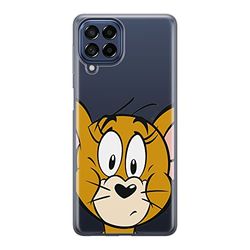 ERT GROUP mobiltelefonfodral för Samsung M53 5G originalt och officiellt licensierat Tom & Jerry mönster Jerry 002 optimalt anpassad till formen på mobiltelefonen, gedeeltelijk transparant