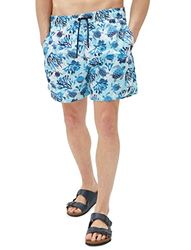 Koton Heren Trekkoord Pocket Detail Shorts Swim Trunks, blauw design (25u), M