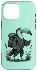 Hiking Toucan Backpacking Nature Tropical Jungle Bird Lover Case for iPhone 16 Pro Max