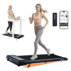 VEVOR Walking Pad loopband onder het bureau, loopband om te werken, functionerende loopband met 120 kg draagkracht, draagbare pad met 2,5 pk, afstandsbediening, led-display, 1-6 km/u instelbaar