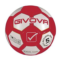 Givova PAL01, Pallone Unisex – Adulto, Rosso/Bianco, 4