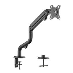 VoltShine Supporto da Tavolo per 1 Monitor Fino a 34", Regolabile e Resistente, Ideale per organizzatori di Spazio