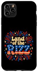 Land of the Rizz Groovy 4th of July Patriotic American pride Case for iPhone 11 Pro Max