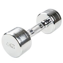Trendy Sport Chroom dumbbell - 1 stuk - 4,0 kg