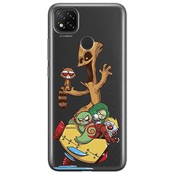 ERT GROUP etui na telefon Xiaomi REDMI 9C, case oryginalny i oficjalnie licencjonowany przez Marvel, wzór Strażnicy Galaktyki 020, optymalnie dopasowane, plecki z TPU częściowo przeźroczyste