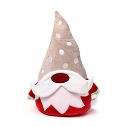 Brightium Cojín - cojín de Peluche Suave, diseño de gnomos navideños, Ideal para Decoraciones Festivas, Agradable al Tacto y Ligero.