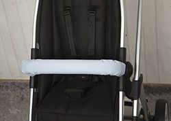 Babyline afdekking voor kinderwagen van kunstleer Rode roos