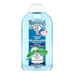 Le Petit Marseillais - Shampooing Antipelliculaire Infusion Huiles Essentielles Et Menthe Bio, 250 ml