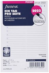 Filofax Pocket 1 dag per sida. (tyska) 2022 22–68246