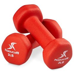 ProsourceFit Neoprene Mancornas, unissexo-adulto, vermelho, tamanho único