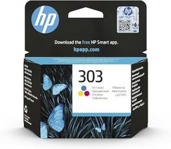 HP 303 Tricromia, T6N01AE, Cartuccia Originale HP da 165 Pagine, Compatibile con Stampanti HP Tango e Tango X e HP Envy 6220, 6230, 6232, 6234, 7130, 7134 e 7830