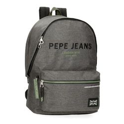 Pepe Jeans Edmon Mochila para portátil 15,6" Adaptable a carros Gris 31x44x17,5 cms Poliéster by Joumma Bags