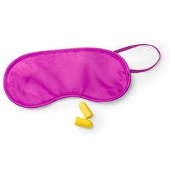 eBuyGB Colourful Eye Mask and Ear Plug Set, Pink, Pack of 5