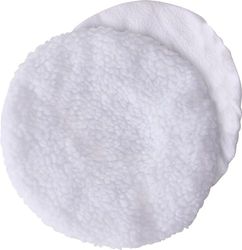 cartrend Polishing Hood Set 150 mm Accessory Set for Polishing Machines with 150 mm Polishing Pad, Polishing Pads Made of 1 x Faux Fur 1 x Terry Cloth for Application and Polishing 2-Piece Set,