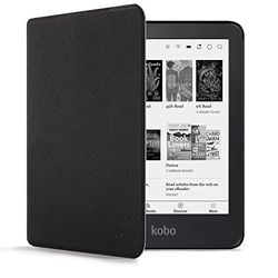 Forefront Cases Hoes voor Kobo Aura Edition 2 - Lichtgewicht Kobo Aura Edition 2 Hoes - Zwart - Dun en Licht, Auto Wekken Slapen, Beschermende Kobo Aura Edition 2 (2e Generatie 2016) Hoesje