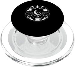 Luna Creciente Brocha Maquilladora Esteticista MUA PopSockets PopGrip para MagSafe