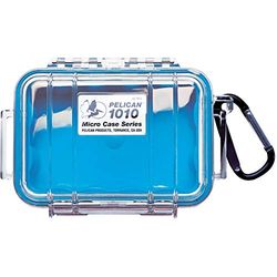Pelican - Estojo micro 1010-025-100 com tampa transparente e mosquetão