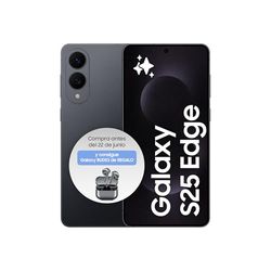 Samsung Galaxy S25 Edge 512GB Teléfono Móvil Fino con IA, Galaxy AI, 12GB RAM, Cámara 200MP, Batería Larga Duración, Garantía del Fabricante 3 Años + 1 Extra, Titanio Negro Intenso (Versión Española)