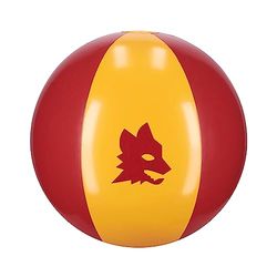 AS Roma ASRBEACHB, Strandboll Unisex Barn, Gul och Röd, 40 cm Diameter