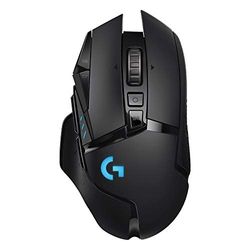 Logitech G502 LIGHTSPEED, Draadloze Gaming Muis, Hero 25K Sensor, 25.600 DPI, RGB, Aanpasbare Gewichten, 11 Programmeerbare Knoppen, On-Board Geheugen, Lange Batterijduur, Pc/Mac - Zwart