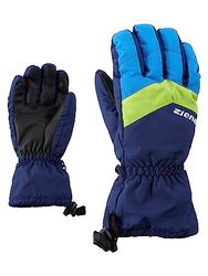 Ziener Lett AS Glove Junior - Guanti da sci per bambini, sport invernali, impermeabili, traspiranti, blu navy, 3