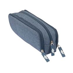 WEDO pennenetui etui etui, blauw, Large, denim