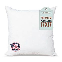 Pillowflex polyesterfylld maskintvättbar 43 cm x 43 cm 17 x 17 - tum kuddforminsats