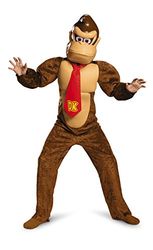 Disguise 98812K-15L Donkey Kong Deluxe Mario Brothers Fancy Dress Costume, Unisex Children, Cartoon, Multi, M