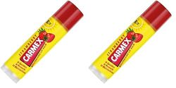 CARMEX Strawberry SPF15 Lip Balm Stick, (4.25g) Softens and Hydrates Lips (Pack of 2)