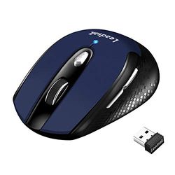 Wireless Mouse for Laptop Silent Cordless USB Mouse Wireless Optical Computer Mouse, 6 Buttons, AA Battery Used,1600DPI with 3 Adjustable Levels for Windows 10/8/7/XP/Mac/Macbook Pro/Air/HP/Acer