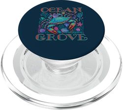 OCEAN GROVE NEW JERSEY BLUE CRAB VERANO PLAYA REGALOS DE VACACIONES PopSockets PopGrip para MagSafe
