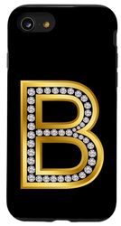 Custodia per iPhone SE (2020) / 7 / 8 Cool B Alphabet Cute Initial Monogram Letter B Graphic