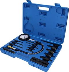 BRILLIANT TOOLS BT581000 Compression Tester Set for Diesel Engines, 18 Pieces [Powered by KS Tools]