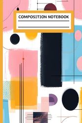Composition Notebook: Abstract Art Pattern College Ruled Journal