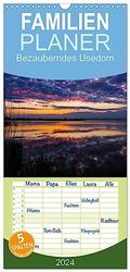 Familienplaner 2024 - Bezauberndes Usedom mit 5 Spalten (Wandkalender, 21 x 45 cm) CALVENDO: Bezaubernde Bilder von der Insel Usedom