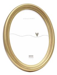 Deknudt Frames S100A3-10.0X15.0 - Moldura de fotos oval (resina), cor dourada