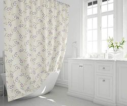 Bonamaison, Rideau de Douche Imprimé Numériquement, Anneaux de Rideau de Douche Inclus, 1 Pièce, 140X200 Cm - Conçu et fabriqué en Turquie