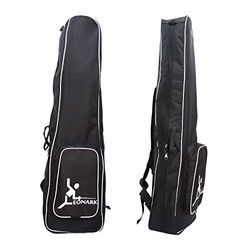 LEONARK Sac d'escrime pour épée Saber et Foil - Sac à Dos Portable pour Masque et Masque d'épée d'escrime - Sac de Rangement pour tireurs Adultes et Enfants (Black A)
