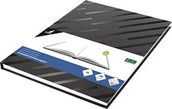 Kangaro K-5584 Blank A4 Sketchbook with Black Hard Cover (29.4 x 21.3 x 1.4 cm), 80 Sheets, 140 g