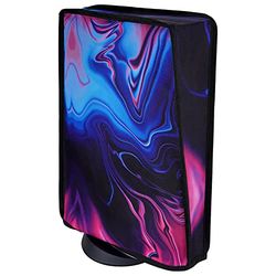 playvital Housse Anti-Poussière pour ps5 Accessoire Protection,Dust Cover pour ps5 Standard & Digital Console Cache-Poussière Nylon-Vertical,Origine du Chaos