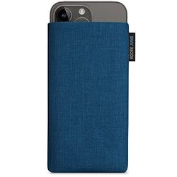 Adore June Classic Azul-Océano Funda Compatible con iPhone 14-15 Plus/iPhone 14-15 Pro MAX, Material Resistente Efecto Limpiador de Pantalla