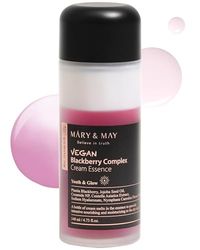 Mary&May Vegan Blackberry Complex Cream Essence - Intense Hydrating & Soothing Face Essence - Fragrance-Free, Hypoallergenic, Deep Moisture, Anti-Aging, Boost Elasticity, Korean Skincare, 140ml