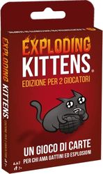 Asmodee Exploding Kittens, Edition voor 2 spelers, bordspel, 7+ jaar, Italiaanse editie