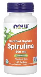 Now Foods - Now Foods Spirulina 500mg | Spirulina Orgánica, 500mg | Apoyo al Sistema Inmunológico y Salud General - 100 Tabletas