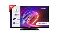 TELEFUNKEN 2025 Smart TV 40" Full HD TE40750B49V4DAZ, TV LED 40 Pollici con Google Assistant Integrato, Compatibile con Google Home, Digitale DVB-T2, Dolby Vision HDR10, Android TV, Dolby Audio