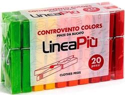Glooke Selected Set 24 Molle Pinza Controvento Color X20 0389C Detersivo Lavatrice E Bucato, Multicolore, Unica