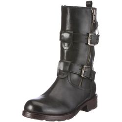 Buffalo London 111617 LACE 2 N COW BLACK 01, dameslaarzen, zwart zwart 01, 37 EU