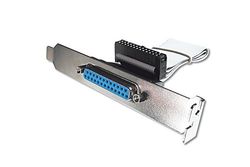 DIGITUS parallel port slot bracket - adapter cable - IDC 26-pin to D-Sub 25 - socket to socket - flat ribbon cable